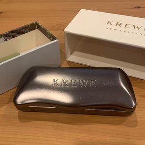 Krewe Sunglasses Case Silver